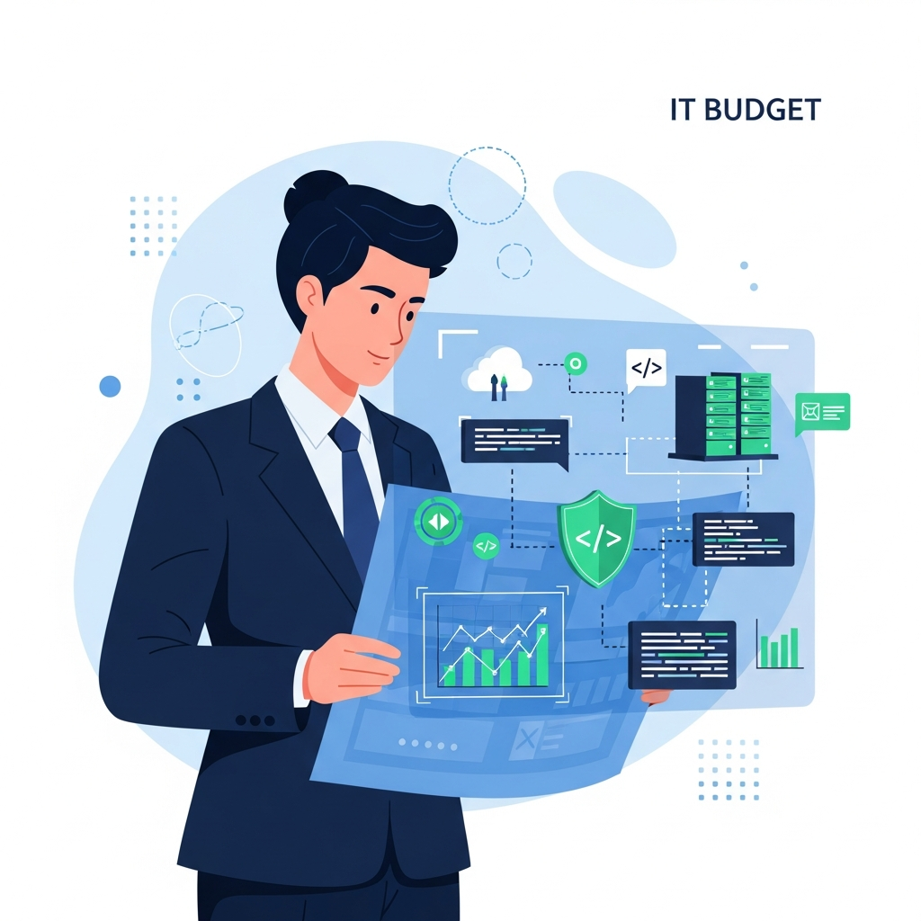 Ilustracija za članak: Kako planirati IT budžet - vodici | AIS Tech Blog